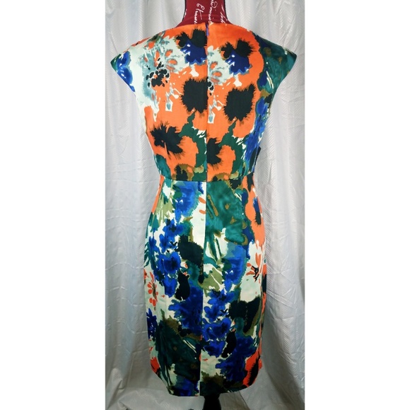 Donna Ricco NY for Macys Floral Dress sz 6 - Picture 5 of 8